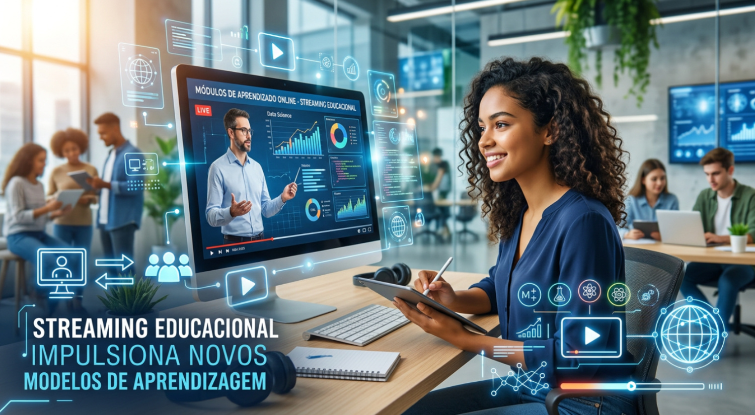 Streaming educacional impulsiona novos modelos de aprendizagem