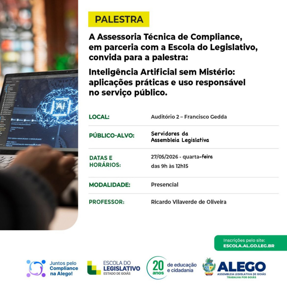 Inteligência Artificial sem Mistério: aplicações práticas e uso responsável no serviço público