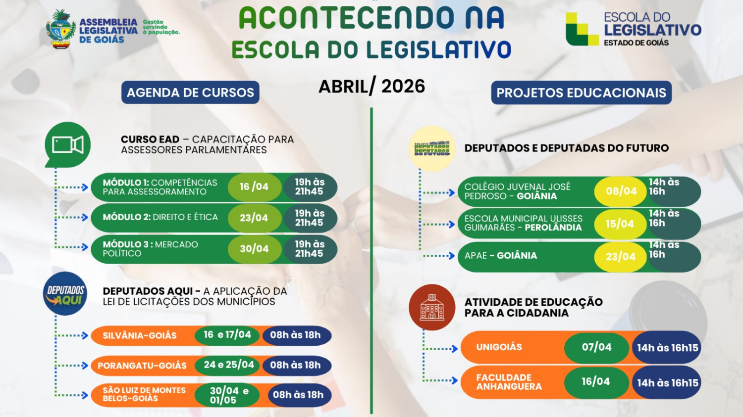 Acontecendo na Escola Do Legislativo